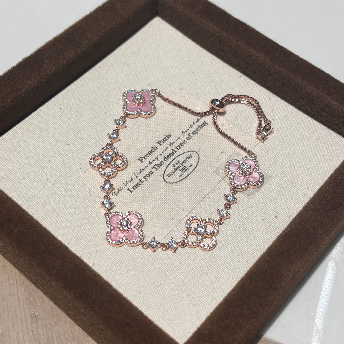 Pink_clover_bracelet