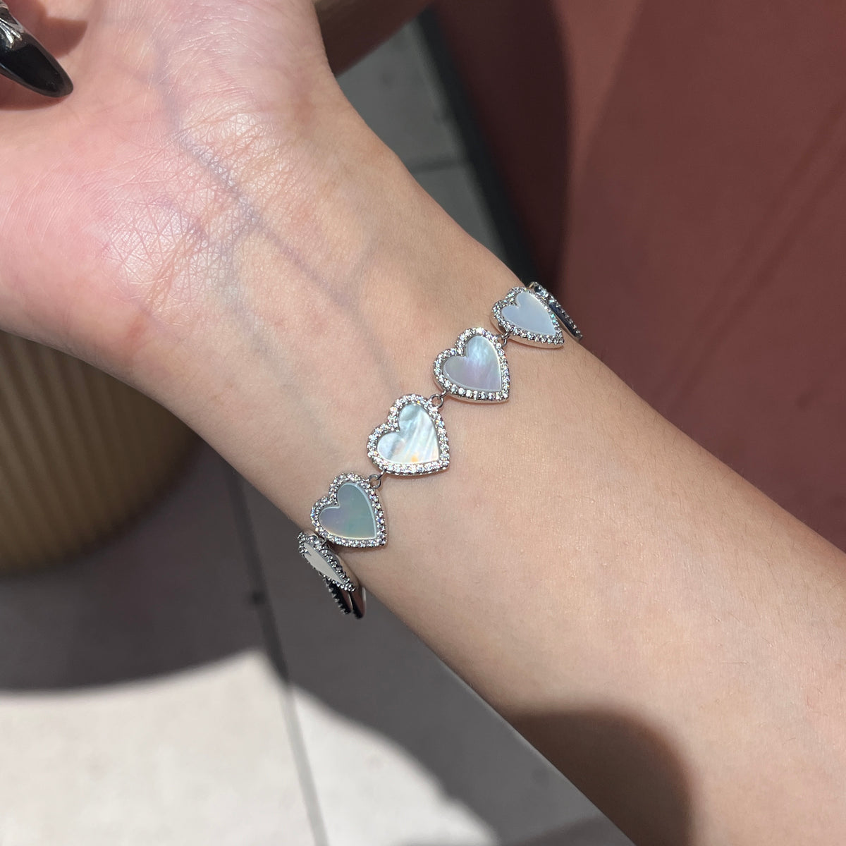 Silver Heart Bracelet
