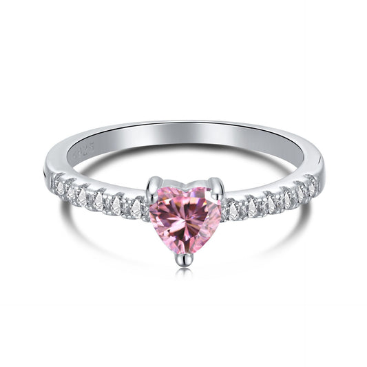 Small Pink Heart Ring